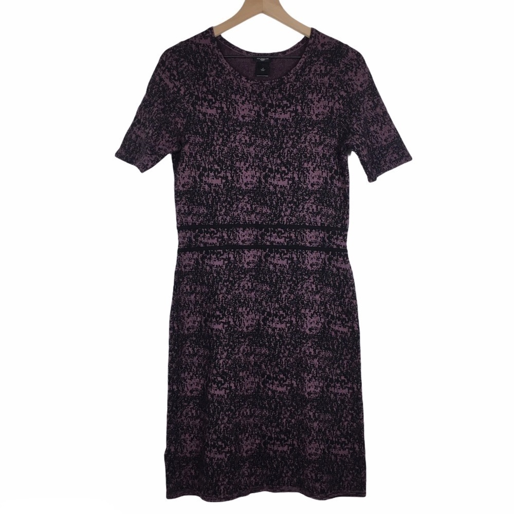 ANN TAYLOR Sweater Dress Bodycon Elbow Length Sleeves Stretchy Petite Large LP